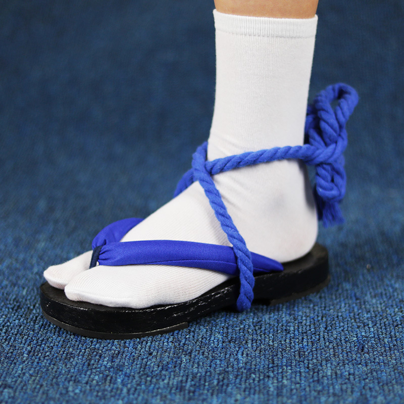 Geta Wooden Sandal - Сандалии Geta с синими ремешками –