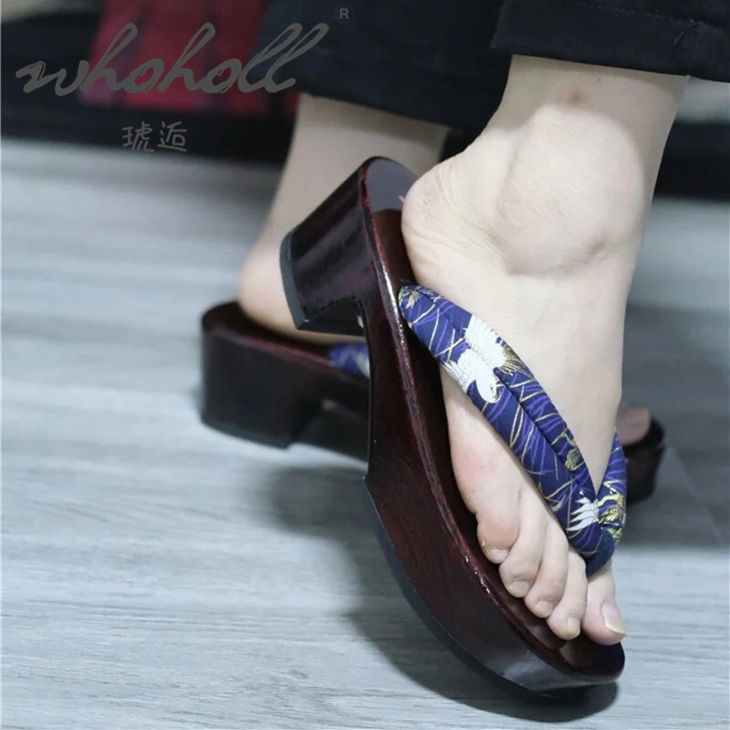 Geta Wooden Sandal - Японские деревянные летние женские тапочки, домашние