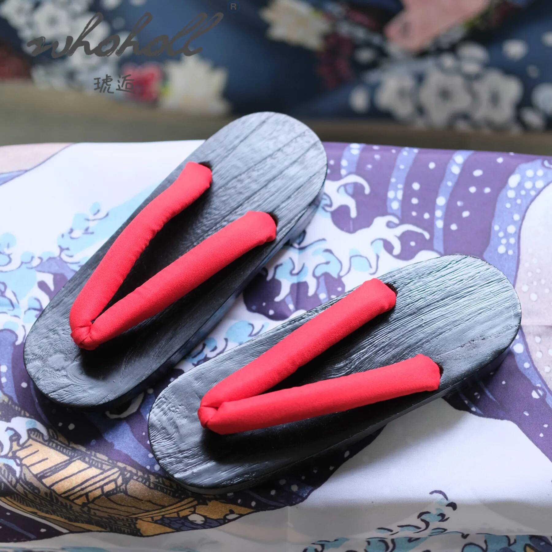 Geta Wooden Sandal - Летние женские японские деревянные тапочки Geta