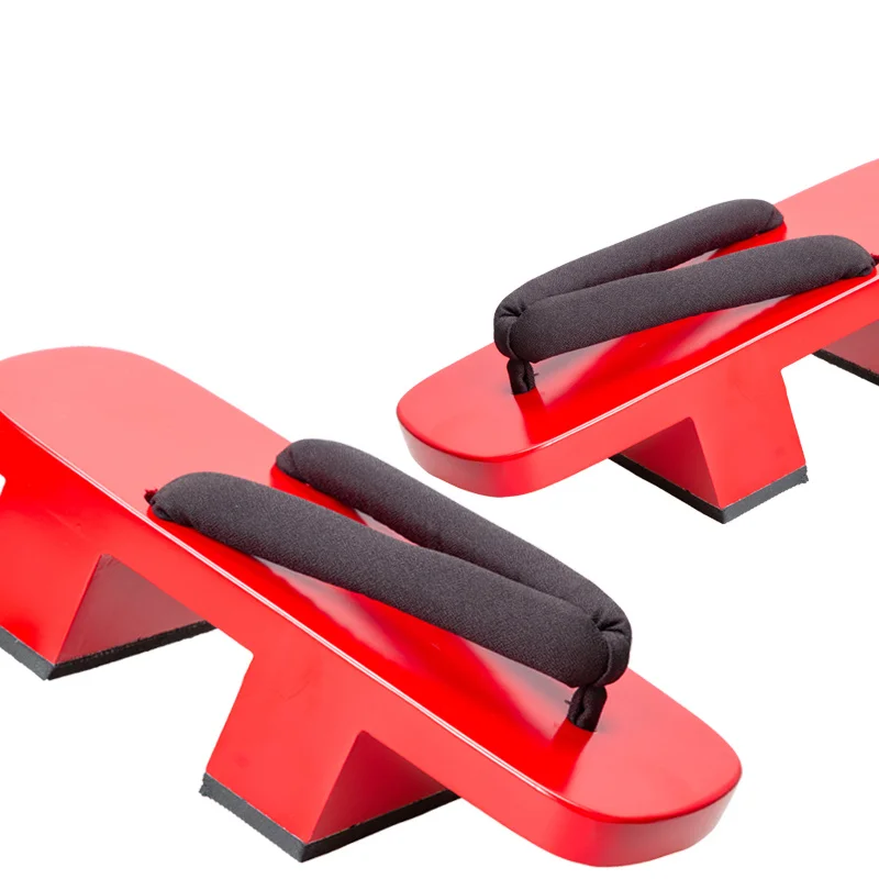 Geta Wooden Sandal - Женские косплейные туфли: красные лакированные шлепанцы