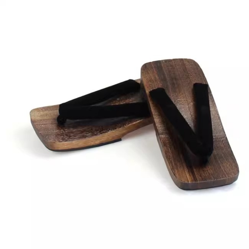 Geta Wooden Sandal - Мужские летние сандалии-гета из древесины цвета