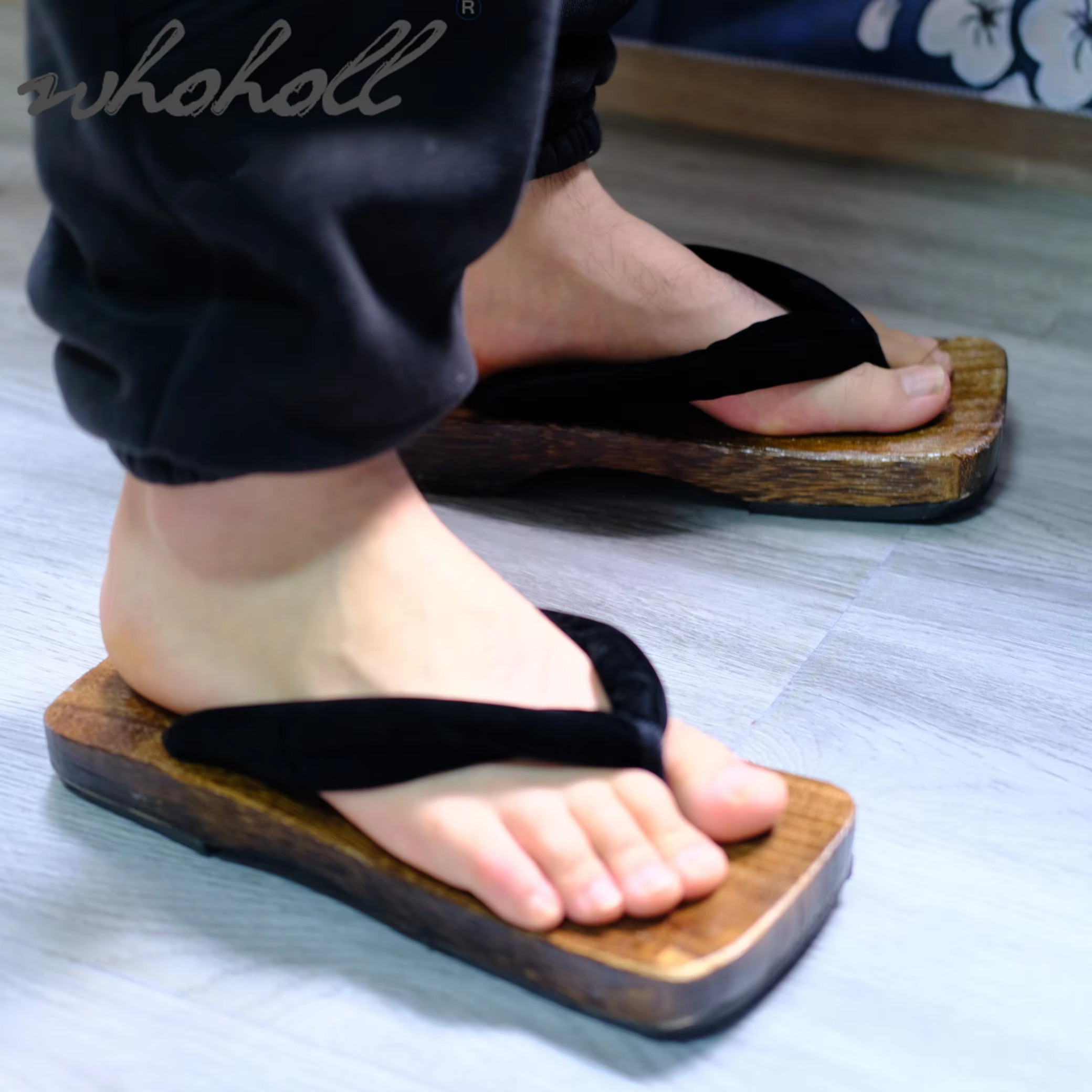 Мужские тапочки, японские геты – обзор и цена Geta Wooden Sandal